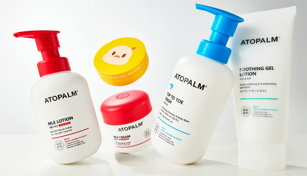 ATOPALM MLE Lotion, MLE Cream, Top to Toe Wash, Soothing Gel Lotion and Tok Tok Sun Pact